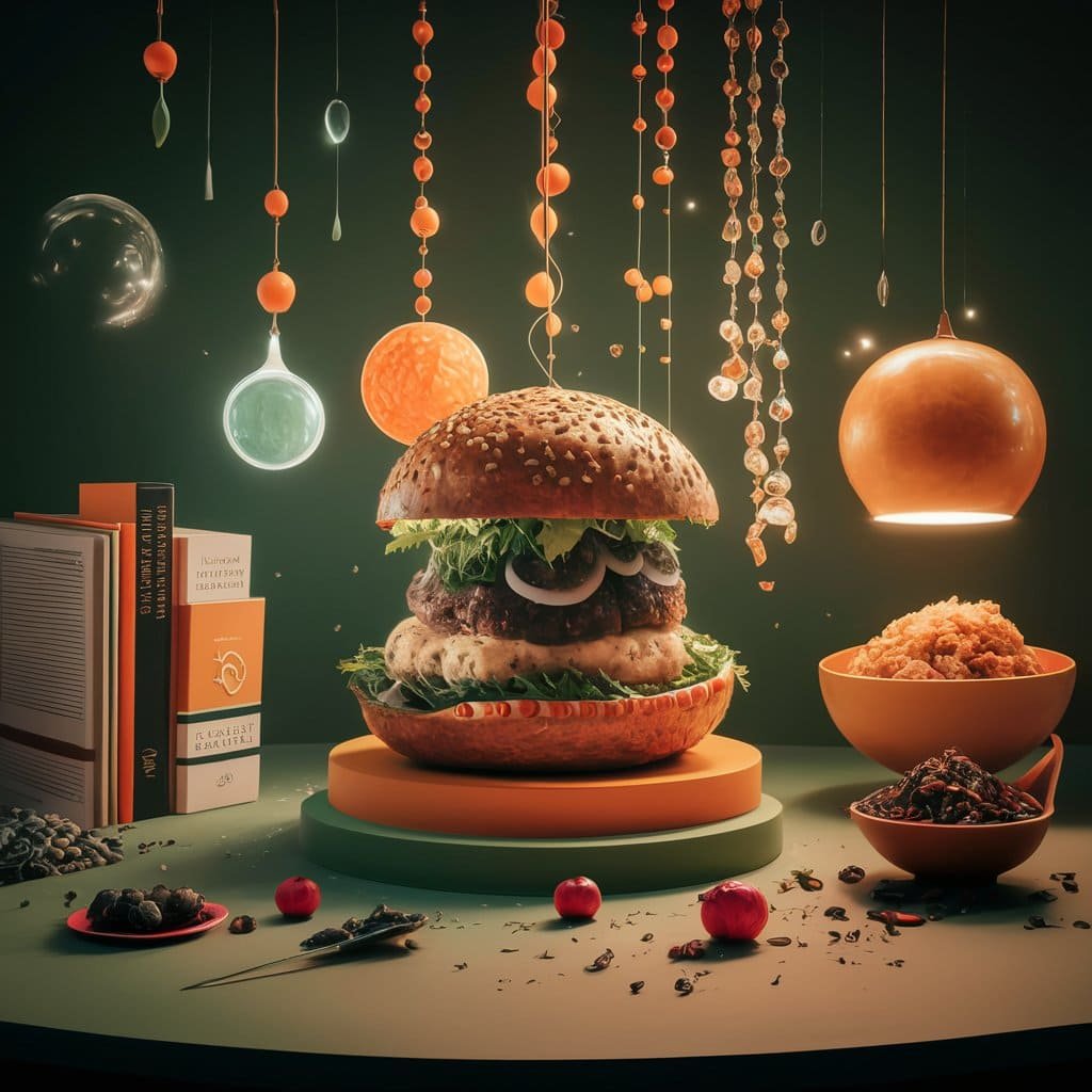 un hamburger keto Délicieux Hamburger Keto Faible en Glucides
